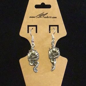 Sterling Silver Dragon earrings